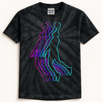 Basketball Player Slam Dunk Teens Kids Tie-Dye T-Shirt