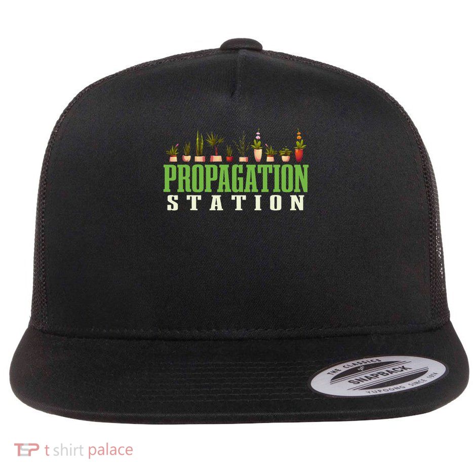 Botany Propagation Station Gardening Plants Flat Bill Trucker Hat