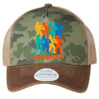 Bigfoot Playing Saxophone Saxsquatch Legacy Tie Dye Trucker Hat