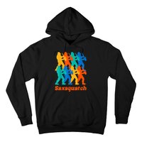 Bigfoot Playing Saxophone Saxsquatch Hoodie