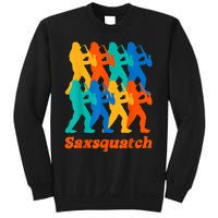 Bigfoot Playing Saxophone Saxsquatch Sweatshirt