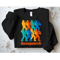 Bigfoot Playing Saxophone Saxsquatch Sweatshirt