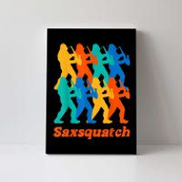 Bigfoot Playing Saxophone Saxsquatch Canvas