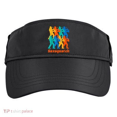 Bigfoot Playing Saxophone Saxsquatch Adult Drive Performance Visor