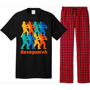 Bigfoot Playing Saxophone Saxsquatch Pajama Set