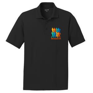 Bigfoot Playing Saxophone Saxsquatch PosiCharge RacerMesh Polo