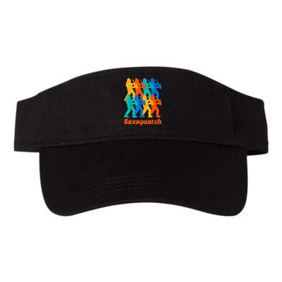 Bigfoot Playing Saxophone Saxsquatch Visor