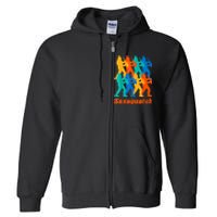 Bigfoot Playing Saxophone Saxsquatch Full Zip Hoodie