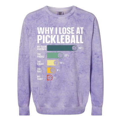 Best Pickleball Sport Pickleball Player Colorblast Crewneck Sweatshirt