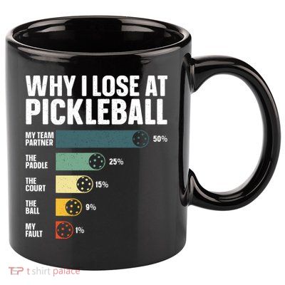 Best Pickleball Sport Pickleball Player 11oz C Handle Ceramic Mug