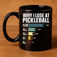 Best Pickleball Sport Pickleball Player 11oz C Handle Ceramic Mug