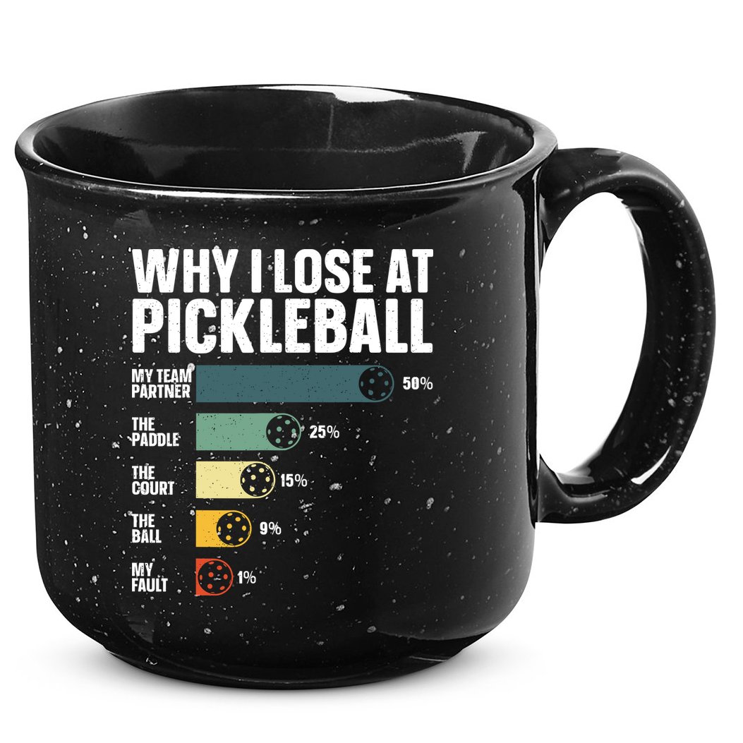 Best Pickleball Sport Pickleball Player 15oz Campfire Ceramic Mug