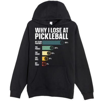 Best Pickleball Sport Pickleball Player Premium Pullover Hoodie