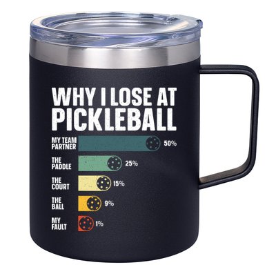 Best Pickleball Sport Pickleball Player 12oz Stainless Steel Coffee Mug