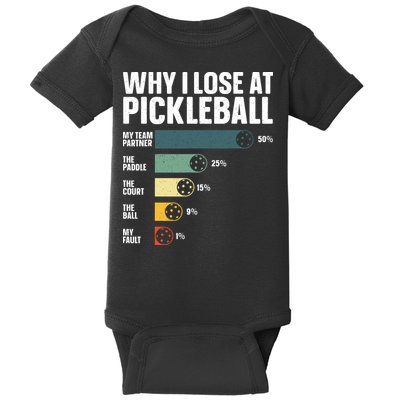 Best Pickleball Sport Pickleball Player Baby Bodysuit