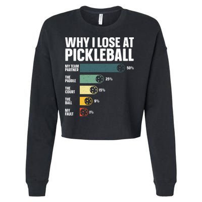 Best Pickleball Sport Pickleball Player Cropped Pullover Crew