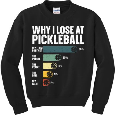 Best Pickleball Sport Pickleball Player Kids Sweatshirt