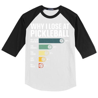 Best Pickleball Sport Pickleball Player Kids Colorblock Raglan Jersey