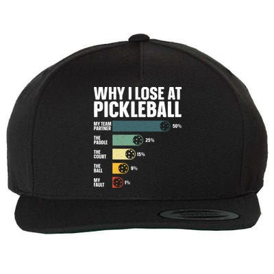 Best Pickleball Sport Pickleball Player Wool Snapback Cap
