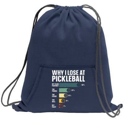 Best Pickleball Sport Pickleball Player Sweatshirt Cinch Pack Bag