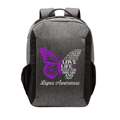 Butterfly Purple Systemic Lupus Erythematosus Awareness Vector Backpack