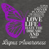 Butterfly Purple Systemic Lupus Erythematosus Awareness Vector Backpack