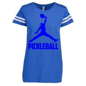 Blue Pickleball Sports Logo Enza Ladies Jersey Football T-Shirt