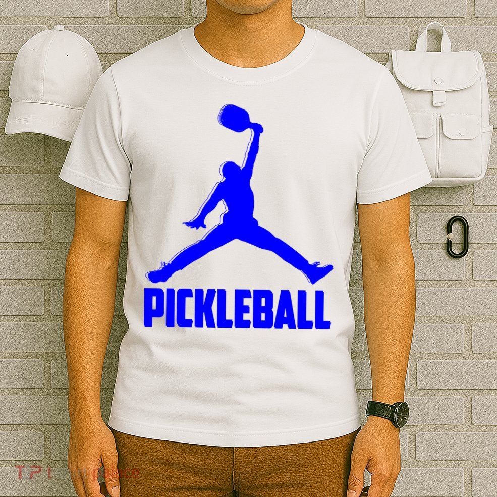 Blue Pickleball Sports Logo T-Shirt