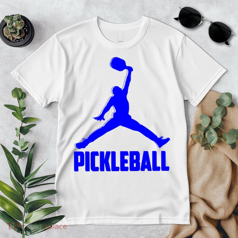 Blue Pickleball Sports Logo Premium T-Shirt