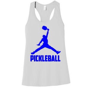 Blue Pickleball Sports Logo Women's Racerback Tank