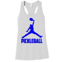 Blue Pickleball Sports Logo Women's Racerback Tank