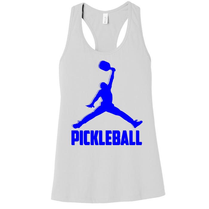 Blue Pickleball Sports Logo Women's Racerback Tank