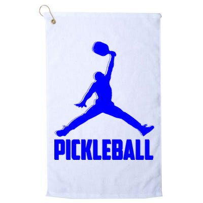 Blue Pickleball Sports Logo Golf Towel