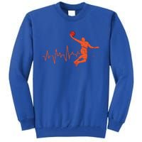 Basketball Player Streetball Sport Game Heartbeat Player Great Gift Tall Sweatshirt