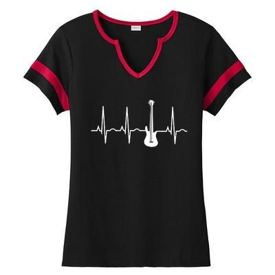 Bass Player Shirts Bass Guitar Player Heartbeat Ladies Halftime Notch Neck Tee