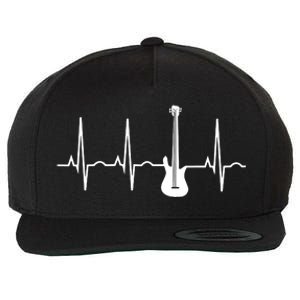 Bass Player Shirts Bass Guitar Player Heartbeat Wool Snapback Cap