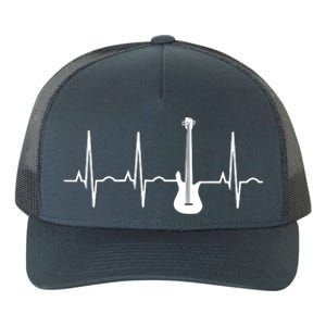 Bass Player Shirts Bass Guitar Player Heartbeat Yupoong Adult 5-Panel Trucker Hat