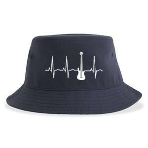 Bass Player Shirts Bass Guitar Player Heartbeat Sustainable Bucket Hat