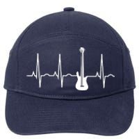 Bass Player Shirts Bass Guitar Player Heartbeat 7-Panel Snapback Hat