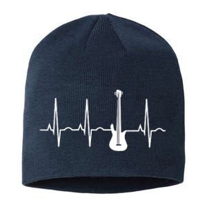 Bass Player Shirts Bass Guitar Player Heartbeat Sustainable Beanie