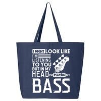 Bass Player Shirts Men Gift For Bass Guitar Player Bassist 25L Jumbo Tote