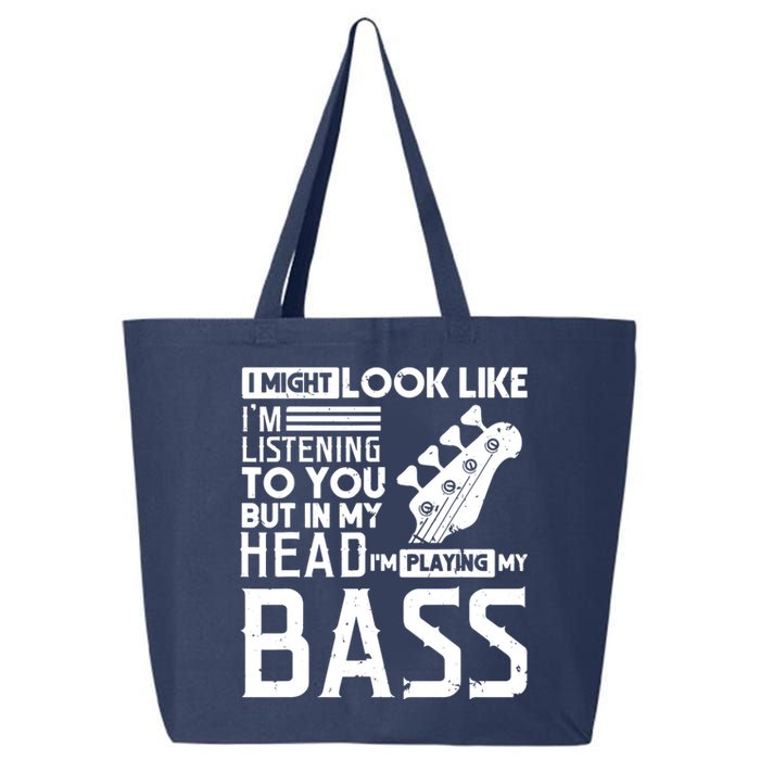 Bass Player Shirts Men Gift For Bass Guitar Player Bassist 25L Jumbo Tote