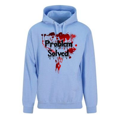 Bloody Problem Solved Halloween Scary Horror Print Effect Unisex Surf Hoodie