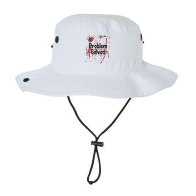 Bloody Problem Solved Halloween Scary Horror Print Effect Legacy Cool Fit Booney Bucket Hat
