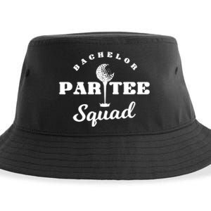 Bachelor Par-Tee Squad | Funny Golf Bachelor Party Pun Gift Sustainable Bucket Hat