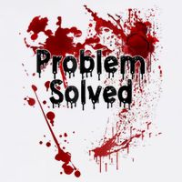 Bloody Problem Solved Halloween Scary Horror Print Effect Mousepad