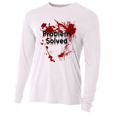 Bloody Problem Solved Halloween Cooling Performance Long Sleeve Crew