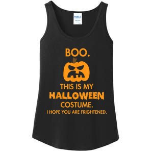 Boo Pumpkin Sarcastic Funny Halloween Costume Ladies Essential Tank