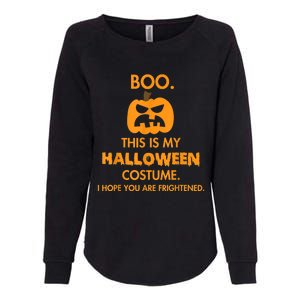 Boo Pumpkin Sarcastic Funny Halloween Costume Womens California Wash Sweatshirt