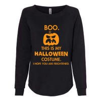 Boo Pumpkin Sarcastic Funny Halloween Costume Womens California Wash Sweatshirt